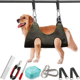 Pet Grooming Hammock,Durable Dog Hammock for Grooming,Dog Grooming Helper Cat/Dog/Pet Grooming Hammock (L(Legs Spacing：7"-16.5" / Max W：80LB))
