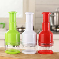 Hand-Press Stainless Steel Vegetable Chopper Dicer