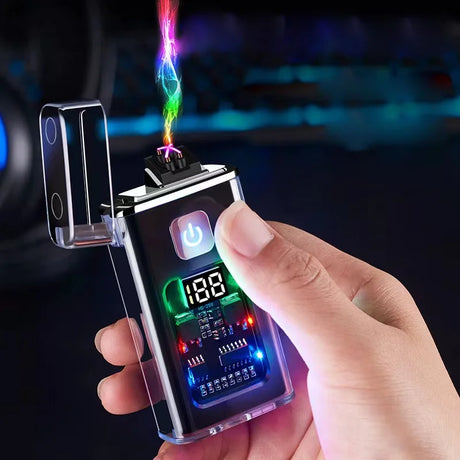 Plasma Arc Lighter — USB-C Rechargeable Windproof Flameless